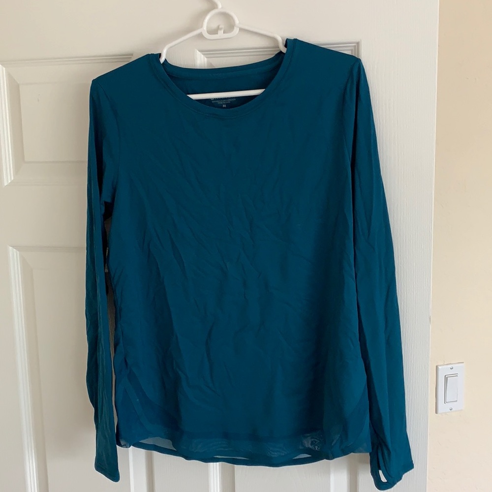 Athleta Teal Long Sleeve Shirt